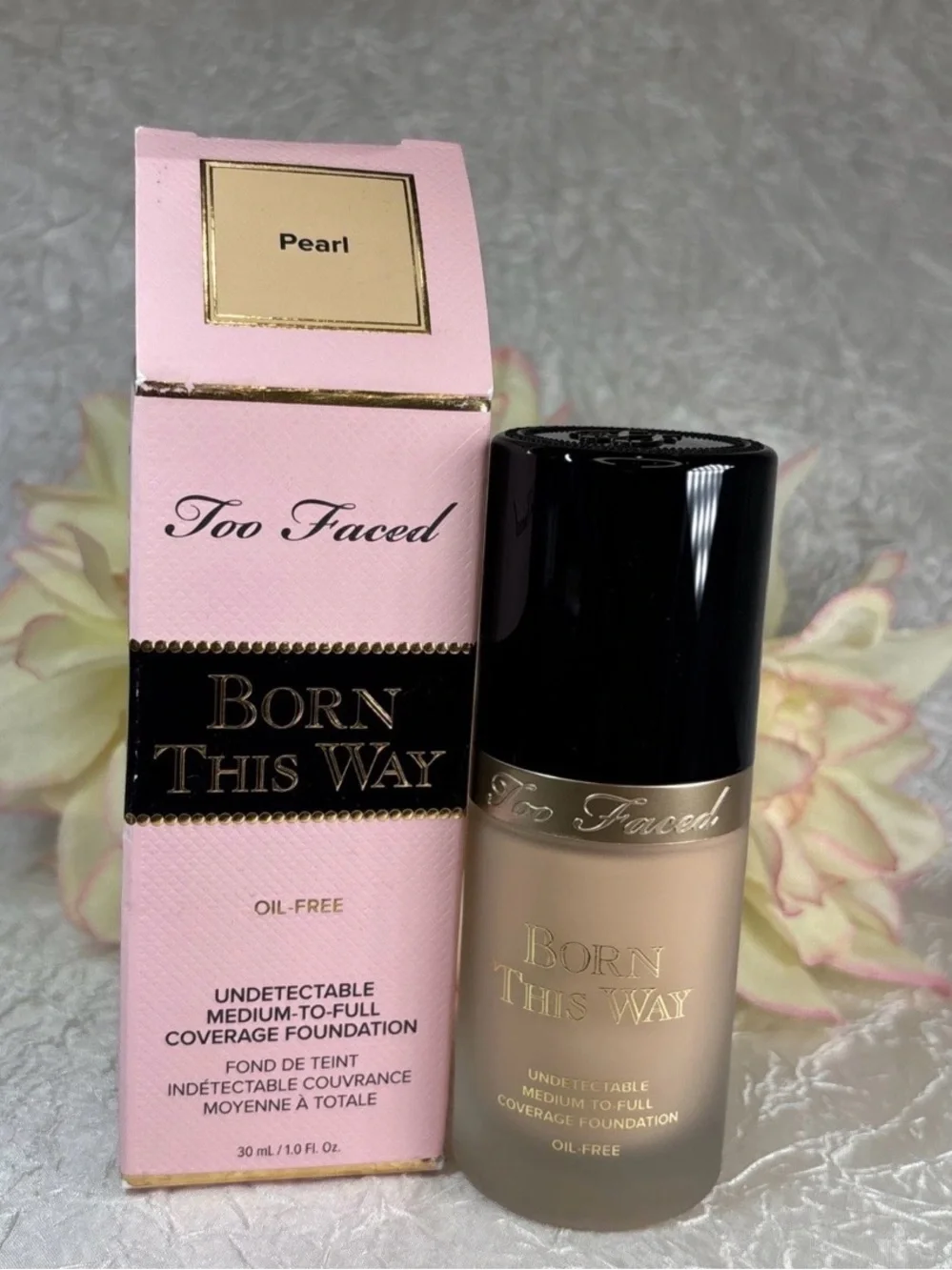 Too Faced Born This Way Oil Free Undetectable Foundation - PEARL - 1oz NIB
